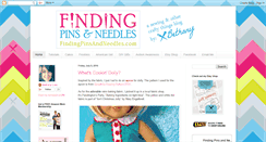 Desktop Screenshot of findingpinsandneedles.com