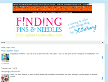 Tablet Screenshot of findingpinsandneedles.com